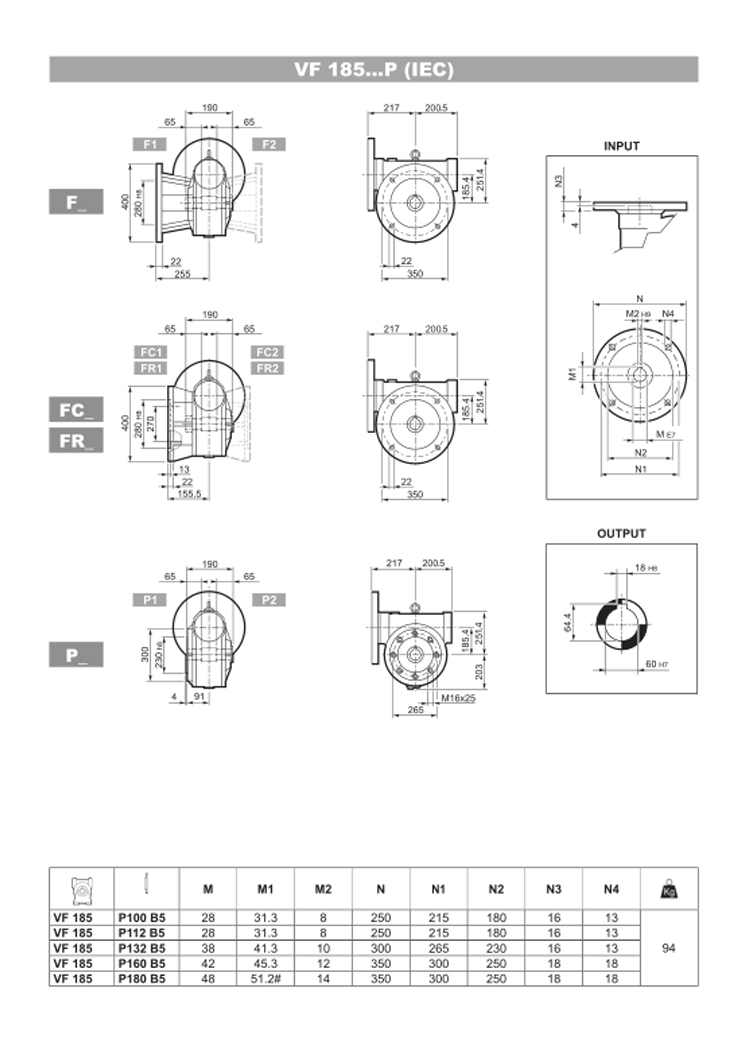 VF185 P F